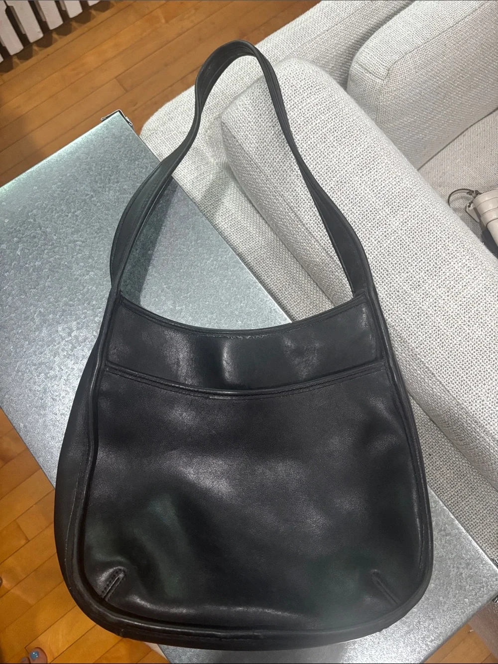 Coach 9047  Black Ergo Leather Shoulder Bag
